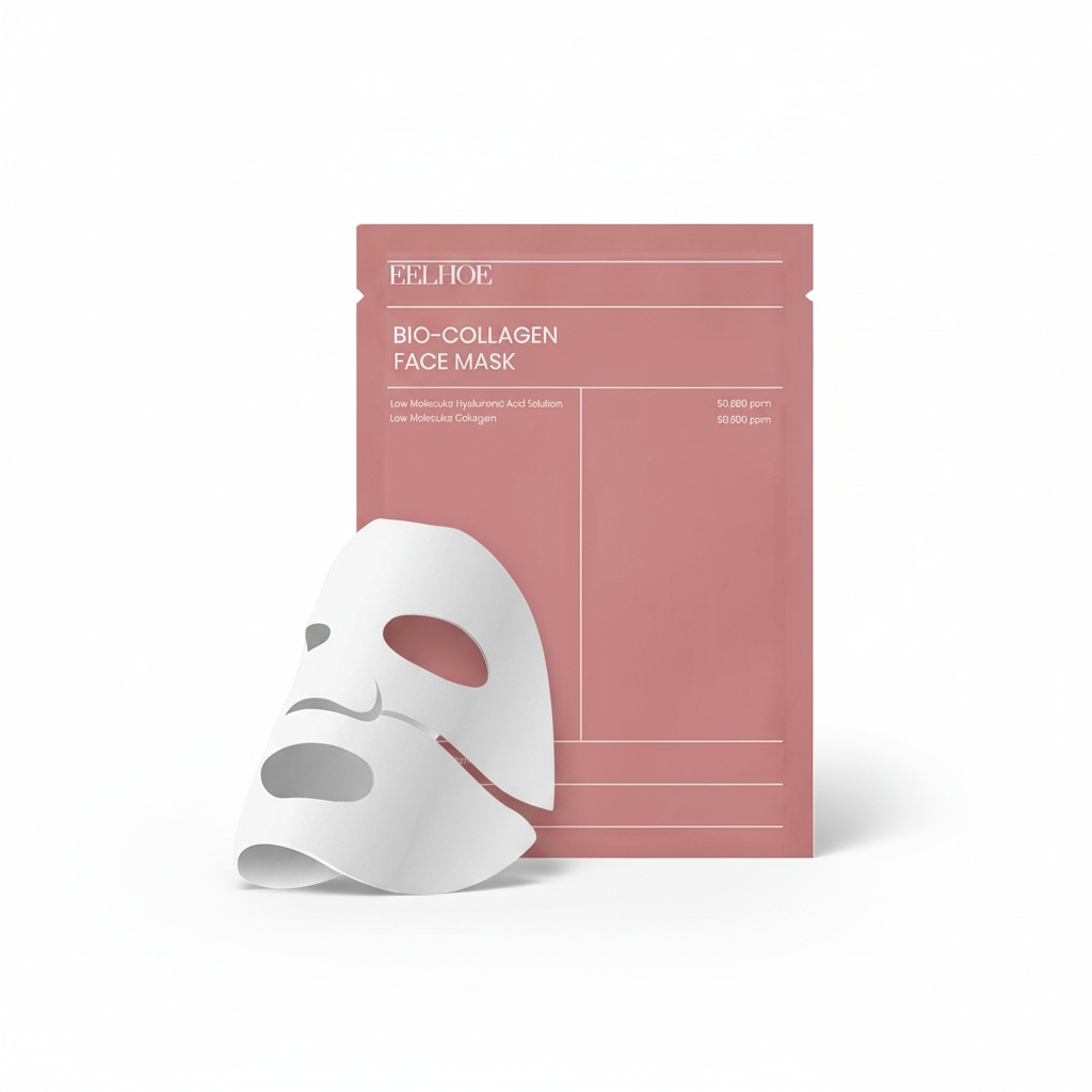 1/5/10PCs Bio Collagen Face Mask Shrink Pores Deep Hydrating Overnight Mask Moisturizing Refreshing Brightening Face Skin Care